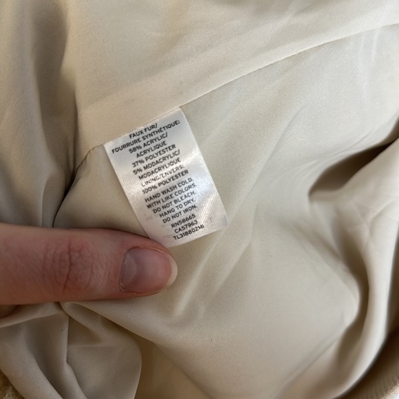 Leith Faux Fur Open Front Jacket xs/s - Picture 6 of 8